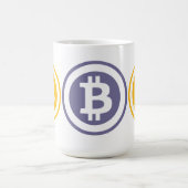 Bitcoinロゴ コーヒーマグカップ (中央)