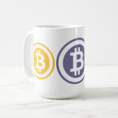 Bitcoinロゴ コーヒーマグカップ (正面左)