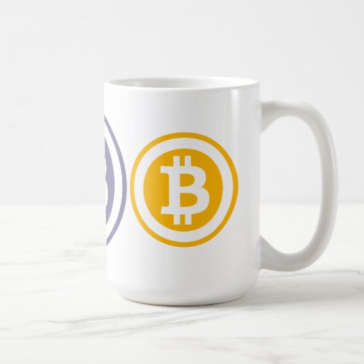 Bitcoinロゴ コーヒーマグカップ (右)