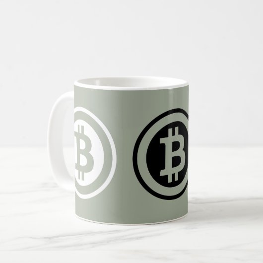 Bitcoinロゴ コーヒーマグカップ (正面左)