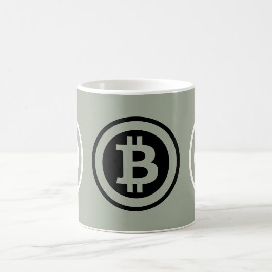 Bitcoinロゴ コーヒーマグカップ (中央)