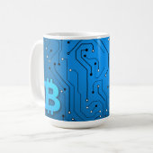 Bitcoinロゴ コーヒーマグカップ (正面左)