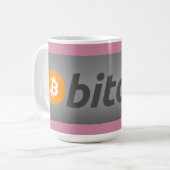 Bitcoinロゴ コーヒーマグカップ (正面左)