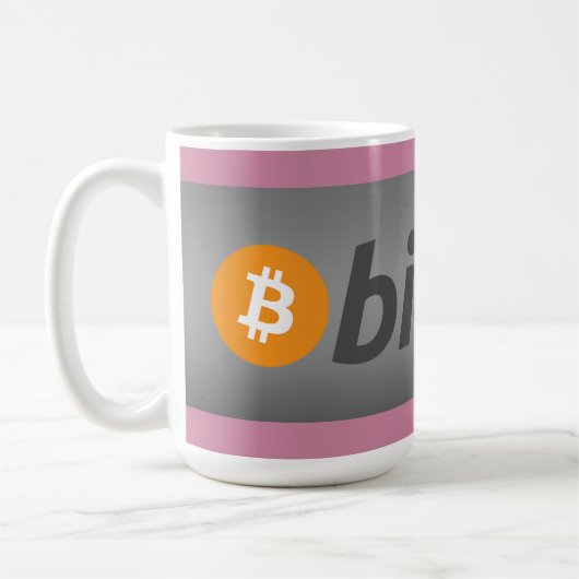 Bitcoinロゴ コーヒーマグカップ (左)