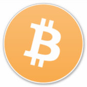 Bitcoinロゴ シール (正面)