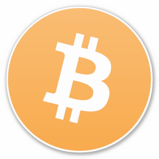 Bitcoinロゴ シール (正面)