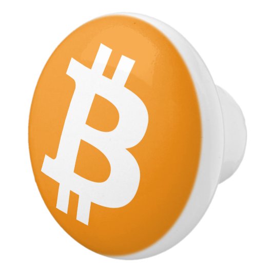 Bitcoinロゴ セラミックノブ (右)