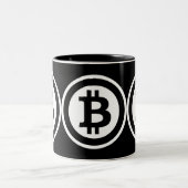 Bitcoinロゴ ツートーンマグカップ (中央)