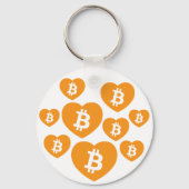 Bitcoinロゴ(ハート) キーホルダー (裏面)