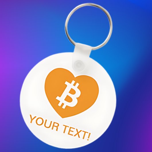 Bitcoinロゴ(ハート) キーホルダー