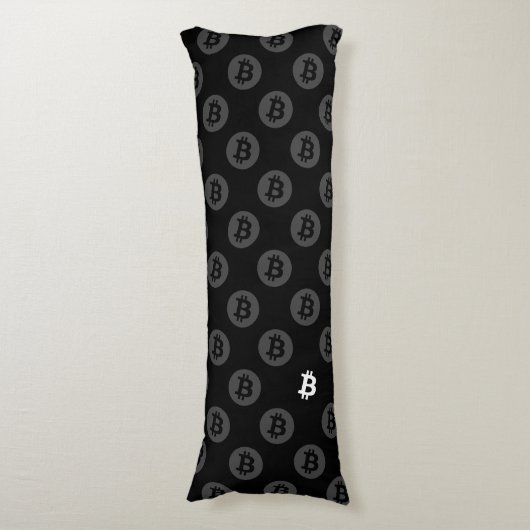Bitcoinロゴ ボディピロー (正面縦)