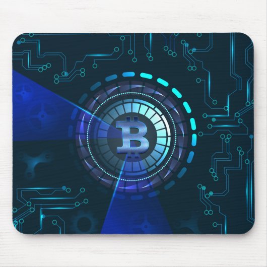 Bitcoinロゴ マウスパッド (正面)
