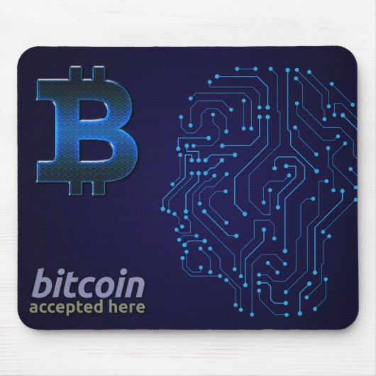 Bitcoinロゴ マウスパッド (正面)