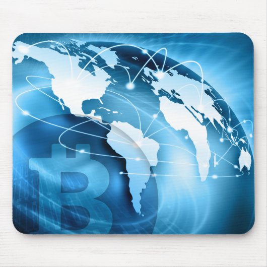 Bitcoinロゴ マウスパッド (正面)