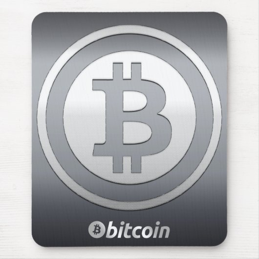 Bitcoinロゴ マウスパッド (正面)