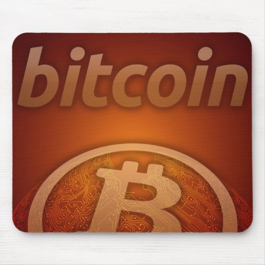 Bitcoinロゴ マウスパッド (正面)