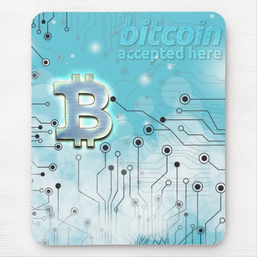 Bitcoinロゴ マウスパッド (正面)