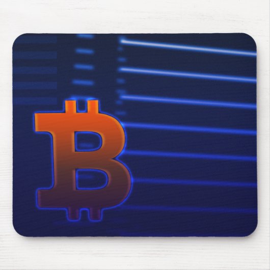Bitcoinロゴ マウスパッド (正面)