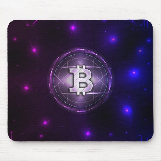 Bitcoinロゴ マウスパッド (正面)