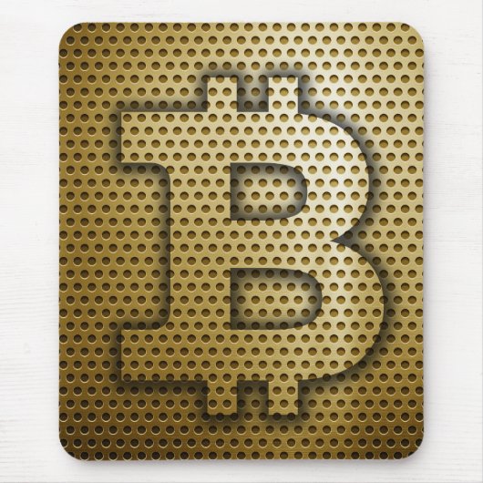 Bitcoinロゴ マウスパッド (正面)