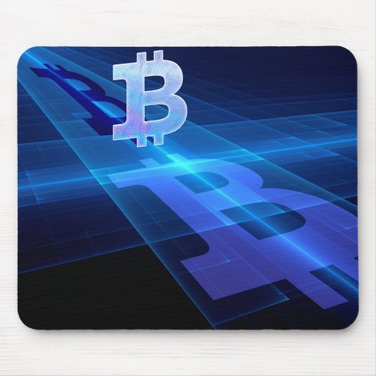 Bitcoinロゴ マウスパッド (正面)