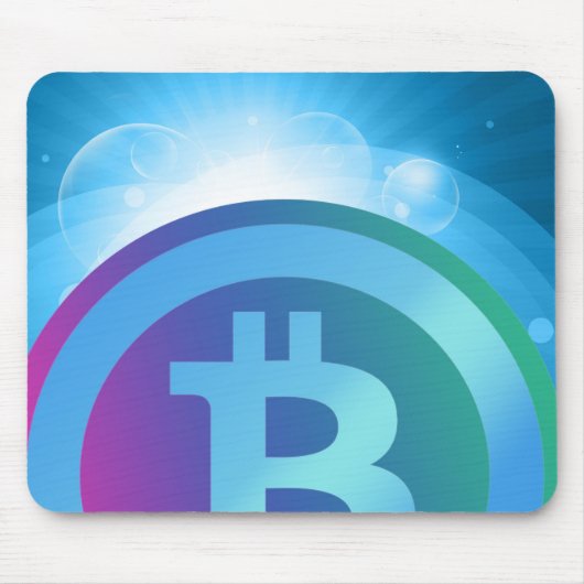 Bitcoinロゴ マウスパッド (正面)