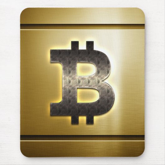 Bitcoinロゴ マウスパッド (正面)