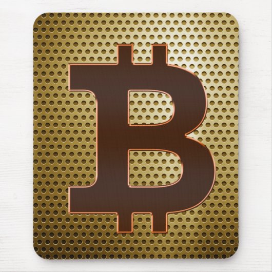 Bitcoinロゴ マウスパッド (正面)
