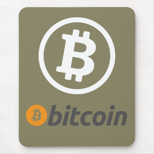Bitcoinロゴ マウスパッド (正面)