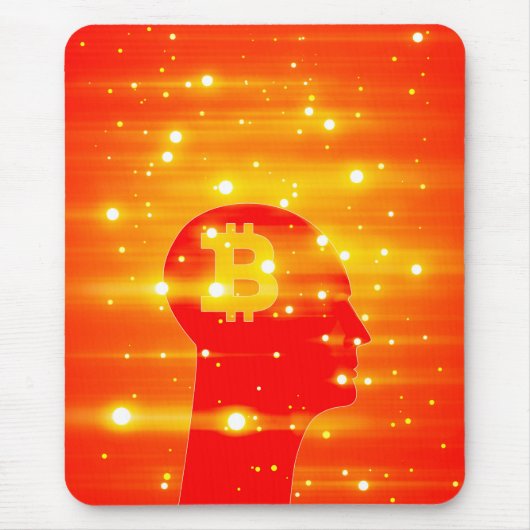 Bitcoinロゴ マウスパッド (正面)