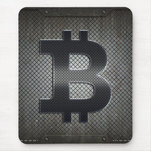 Bitcoinロゴ マウスパッド (正面)