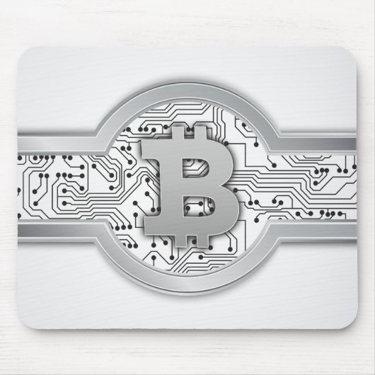 Bitcoinロゴ マウスパッド (正面)