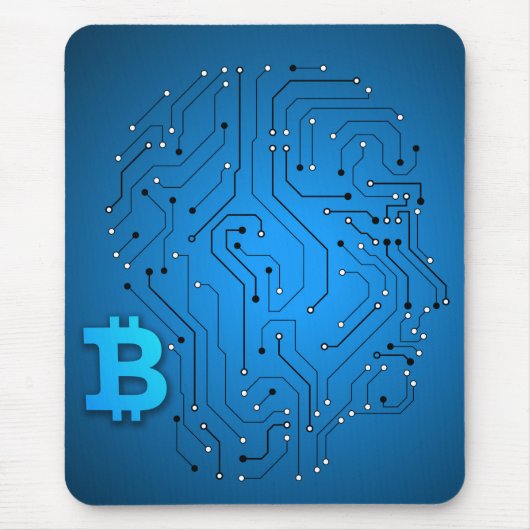 Bitcoinロゴ マウスパッド (正面)