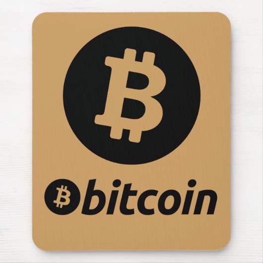 Bitcoinロゴ マウスパッド (正面)
