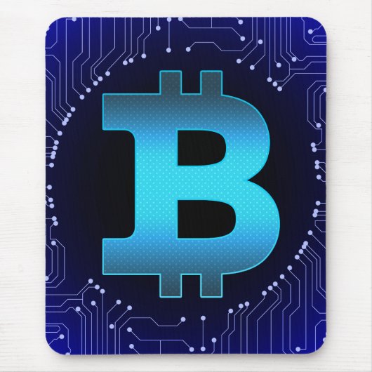 Bitcoinロゴ マウスパッド (正面)