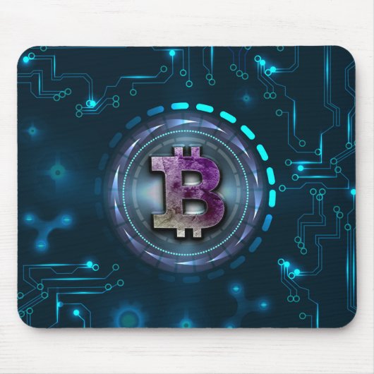 Bitcoinロゴ マウスパッド (正面)