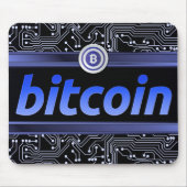 Bitcoinロゴ マウスパッド (正面)