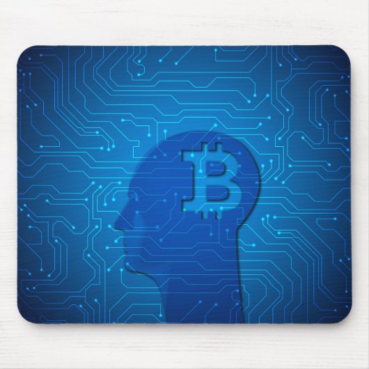 Bitcoinロゴ マウスパッド (正面)
