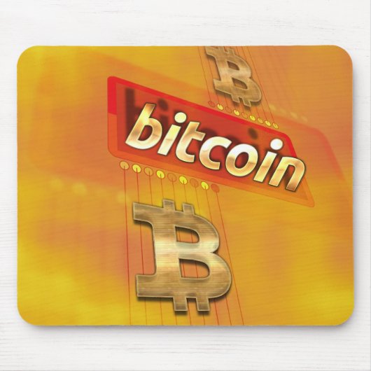 Bitcoinロゴ マウスパッド (正面)