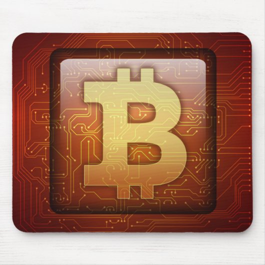 Bitcoinロゴ マウスパッド (正面)