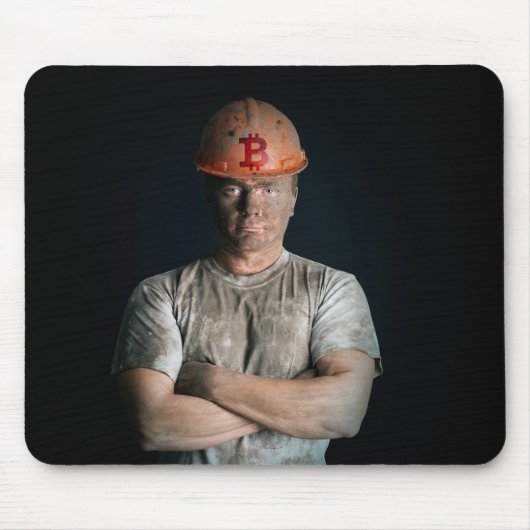 Bitcoinロゴ マウスパッド (正面)