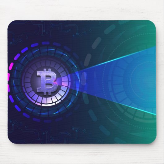 Bitcoinロゴ マウスパッド (正面)