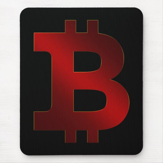 Bitcoinロゴ マウスパッド (正面)