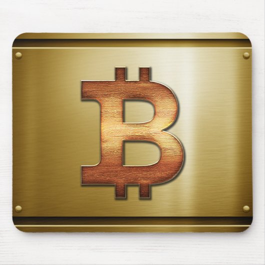 Bitcoinロゴ マウスパッド (正面)