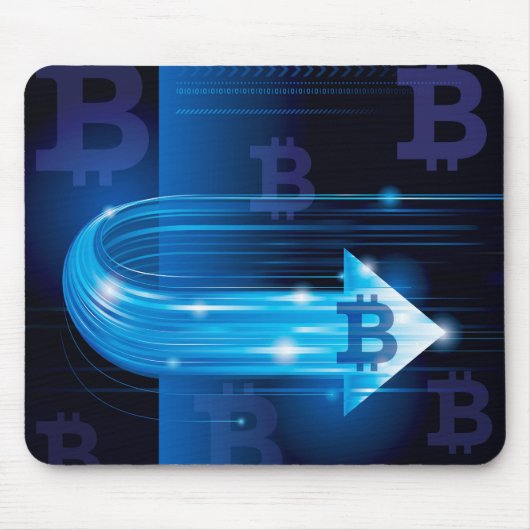 Bitcoinロゴ マウスパッド (正面)