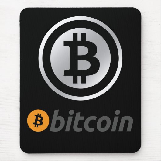 Bitcoinロゴ マウスパッド (正面)