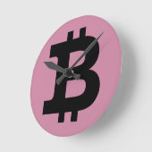 Bitcoinロゴ ラウンド壁時計 (傾斜)