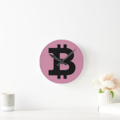Bitcoinロゴ ラウンド壁時計 (ホーム)