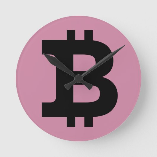 Bitcoinロゴ ラウンド壁時計 (正面)