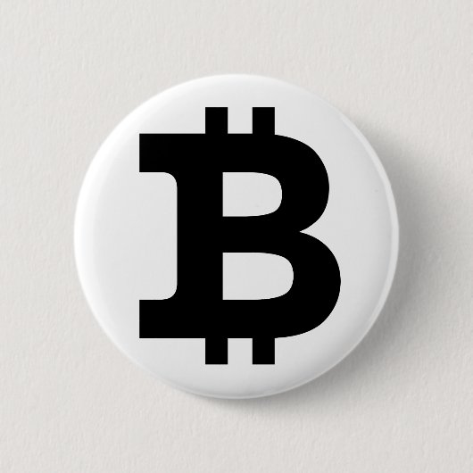 Bitcoinロゴ 缶バッジ (正面)